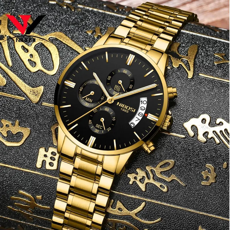 Elite Gold Luxury Men's Watch