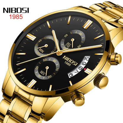 Elite Gold Luxury Men's Watch