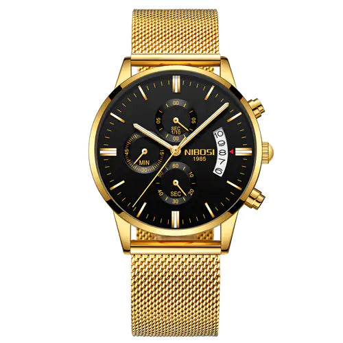 Elite Gold Luxury Men's Watch