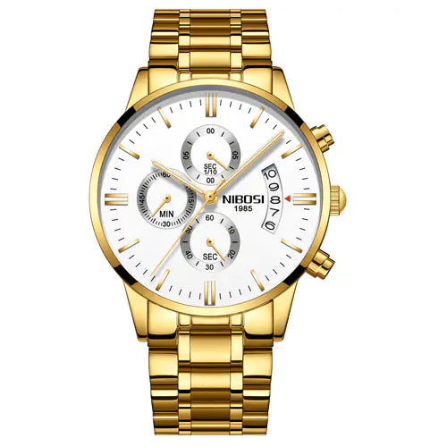 Elite Gold Luxury Men's Watch