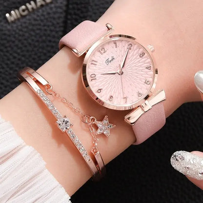 Chic Women's Magnetic Bracelet Watch &amp; Bracelet Set