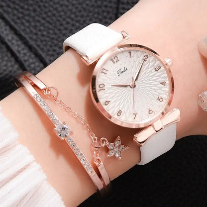 Chic Women's Magnetic Bracelet Watch &amp; Bracelet Set