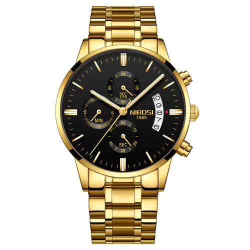 Elite Gold Luxury Men's Watch